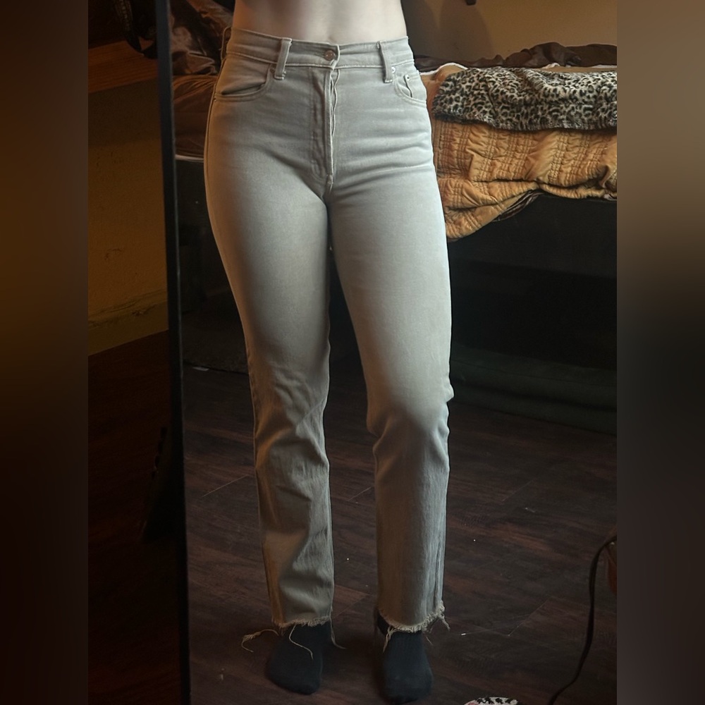 GAP High Rise Cheeky Straight Jeans, Size 4 Tall
